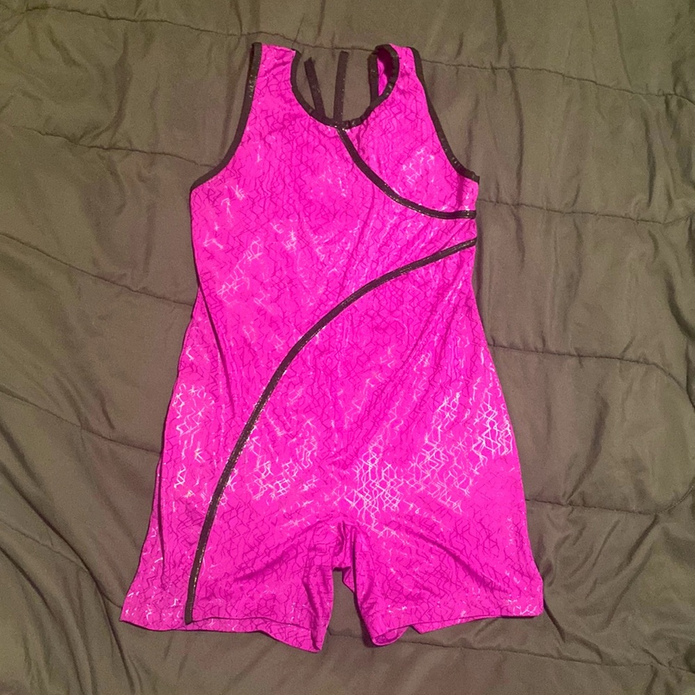 A purple leotard in women size large active wear for gymnastics 😃
